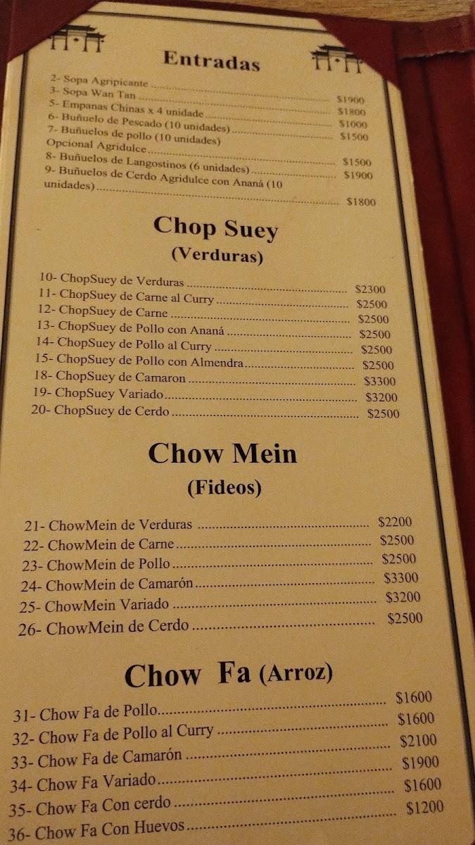 Menu Casa China. Chinese Wok-4