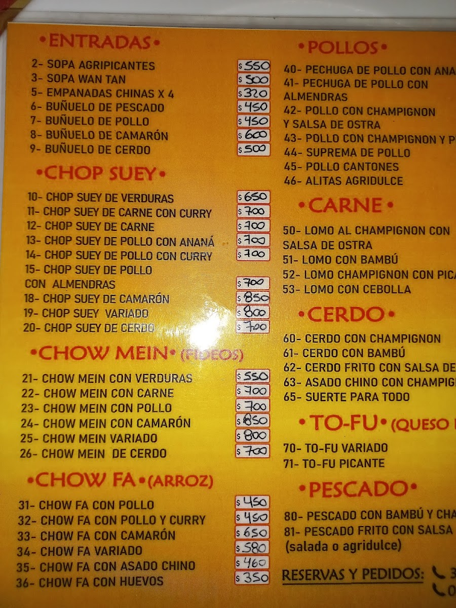 Menu Casa China. Chinese Wok-7